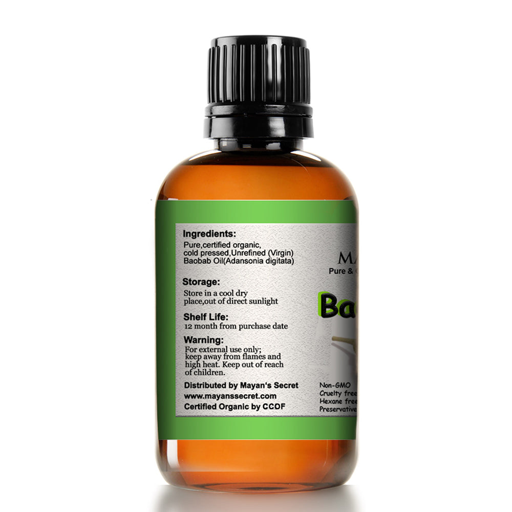 Cliganic Organic Baobab Oil 2 fl oz