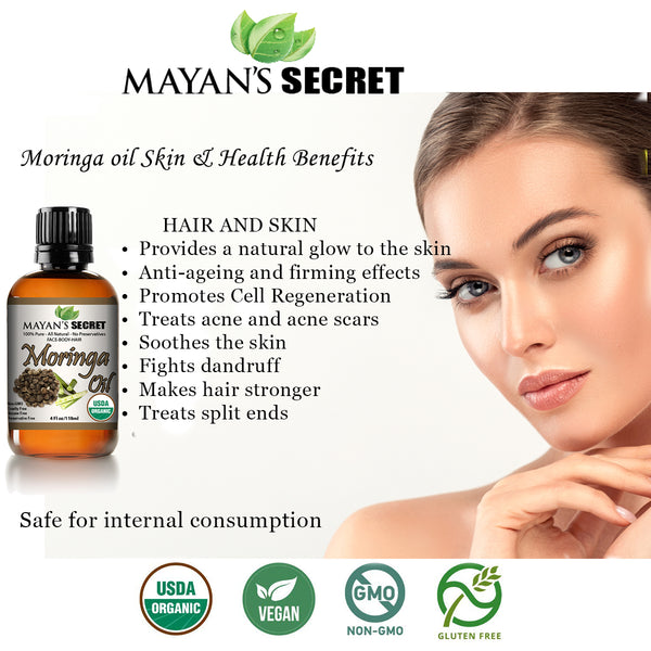 Organic Moringa Essential Oil - Mayan's Secret